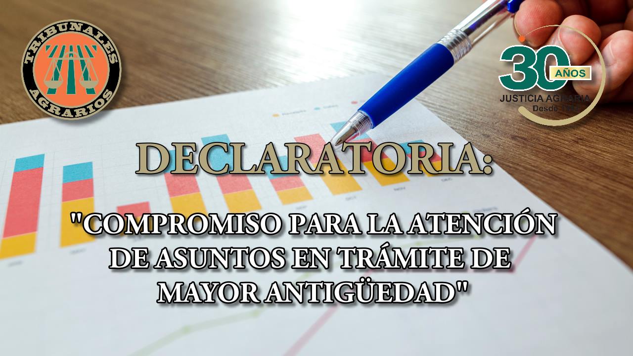 En el Acuerdo General 07/2022, por el que se establecen los eventos y actividades conmemorativas de los 30 años, se incluyó la declaratoria “compromiso para la atención de asuntos en trámite de mayor antigüedad”.